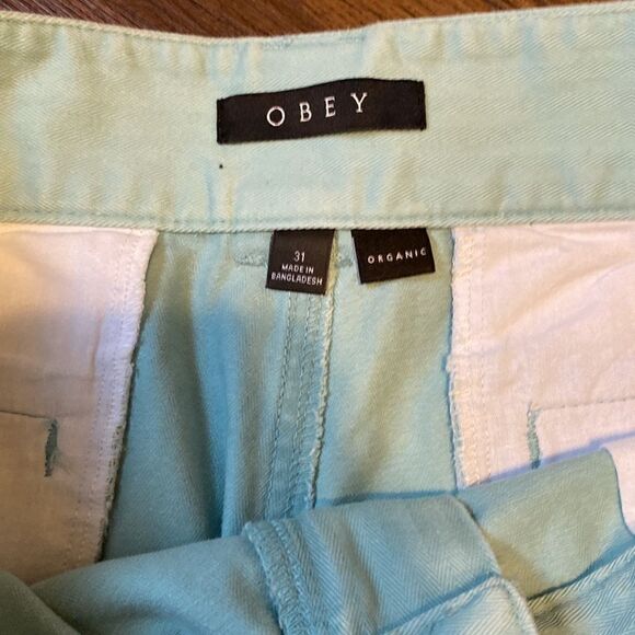 Obey Creeper High Waisted Straight Leg Trousers Size 31 - Picture 3 of 11